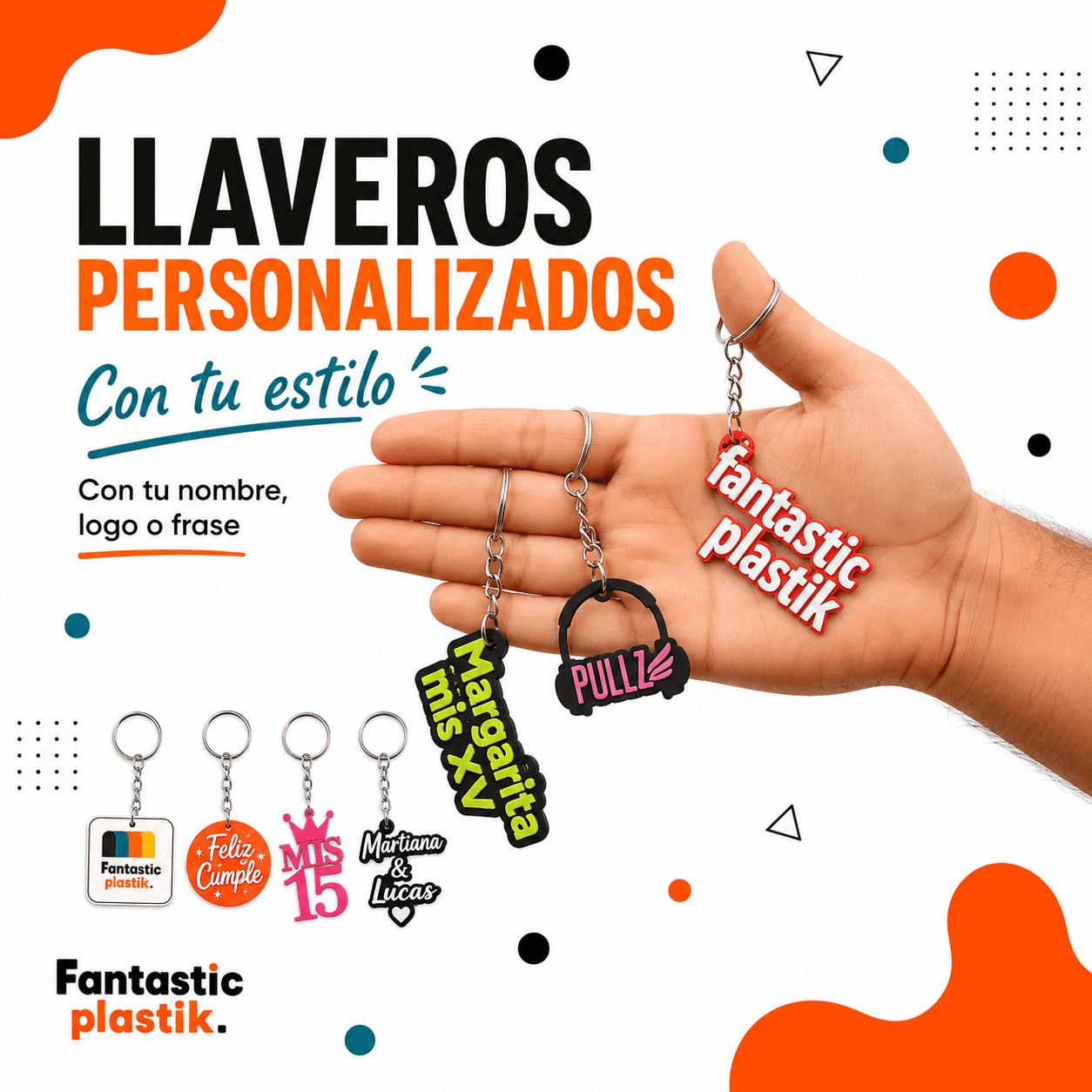 Lleveros personalizados — fabricación propia fantastic plastik.