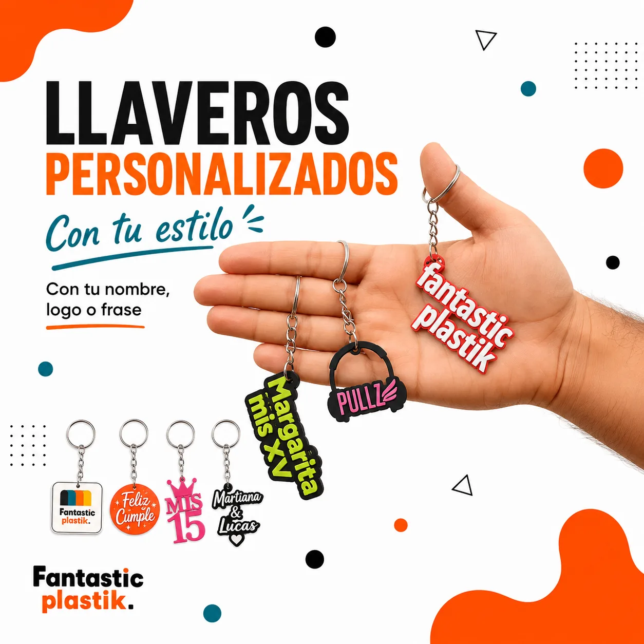 Lleveros personalizados — fabricación propia fantastic plastik.
