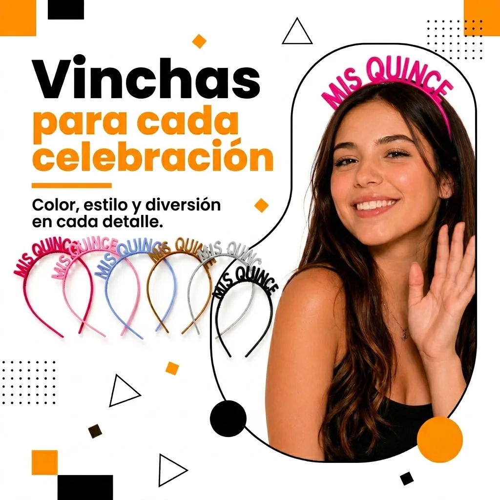 Vinchas fiesteras — fabricación propia fantastic plastik.