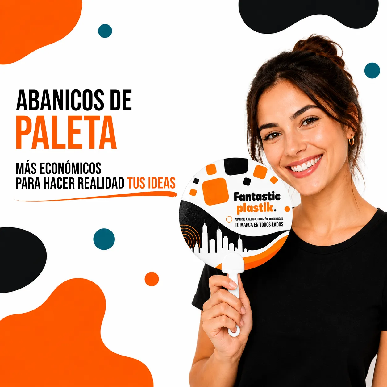 Abanicos de paleta personalizados — fabricación propia fantastic plastik.