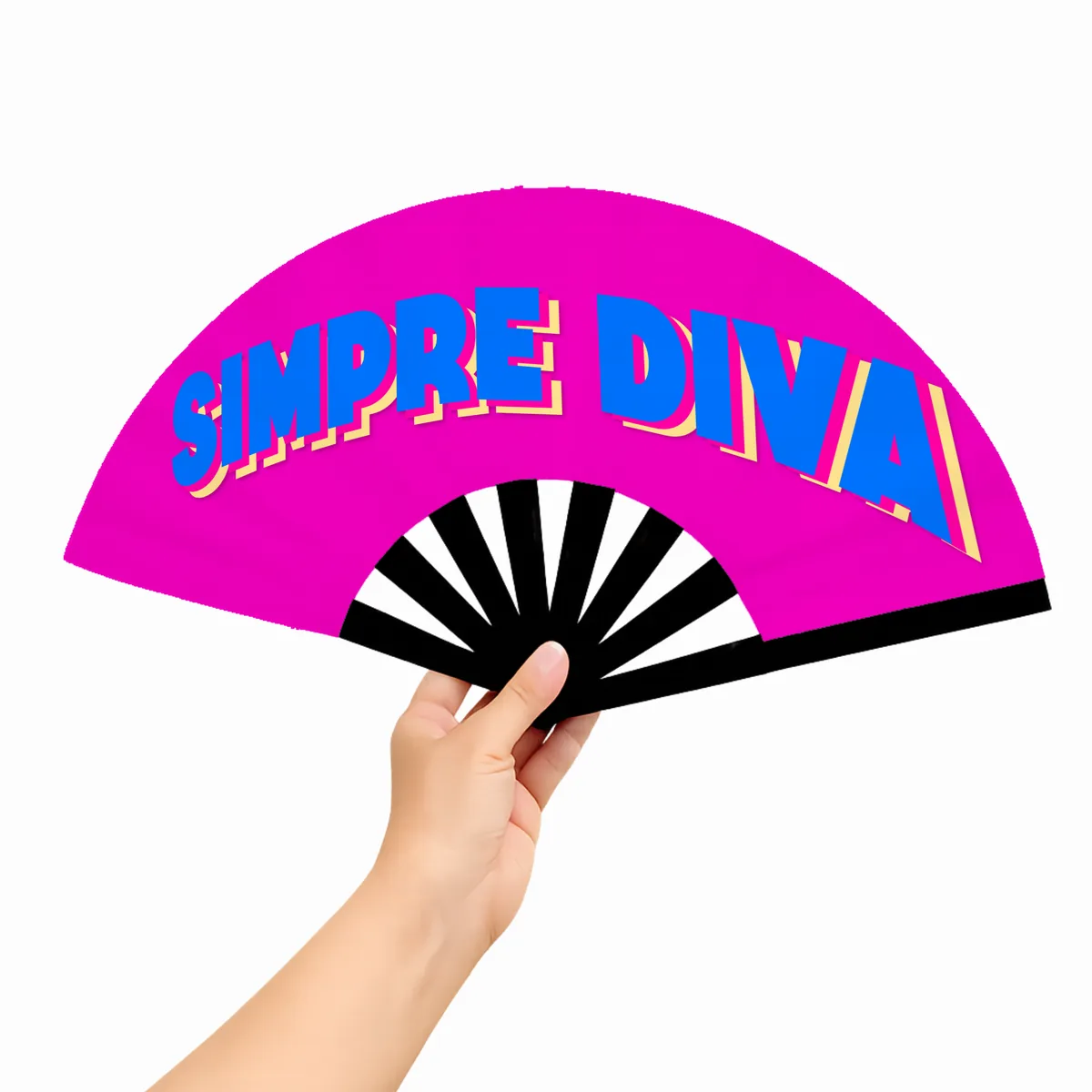 Abanico Siempre Diva — fabricación propia fantastic plastik.