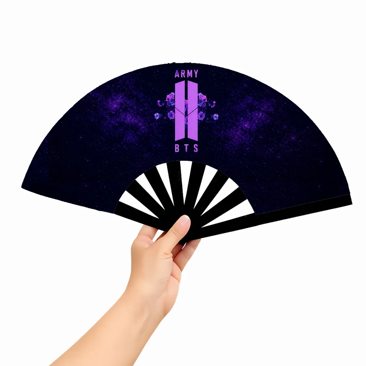 Abanico BTS Army Galaxy — fabricación propia fantastic plastik.