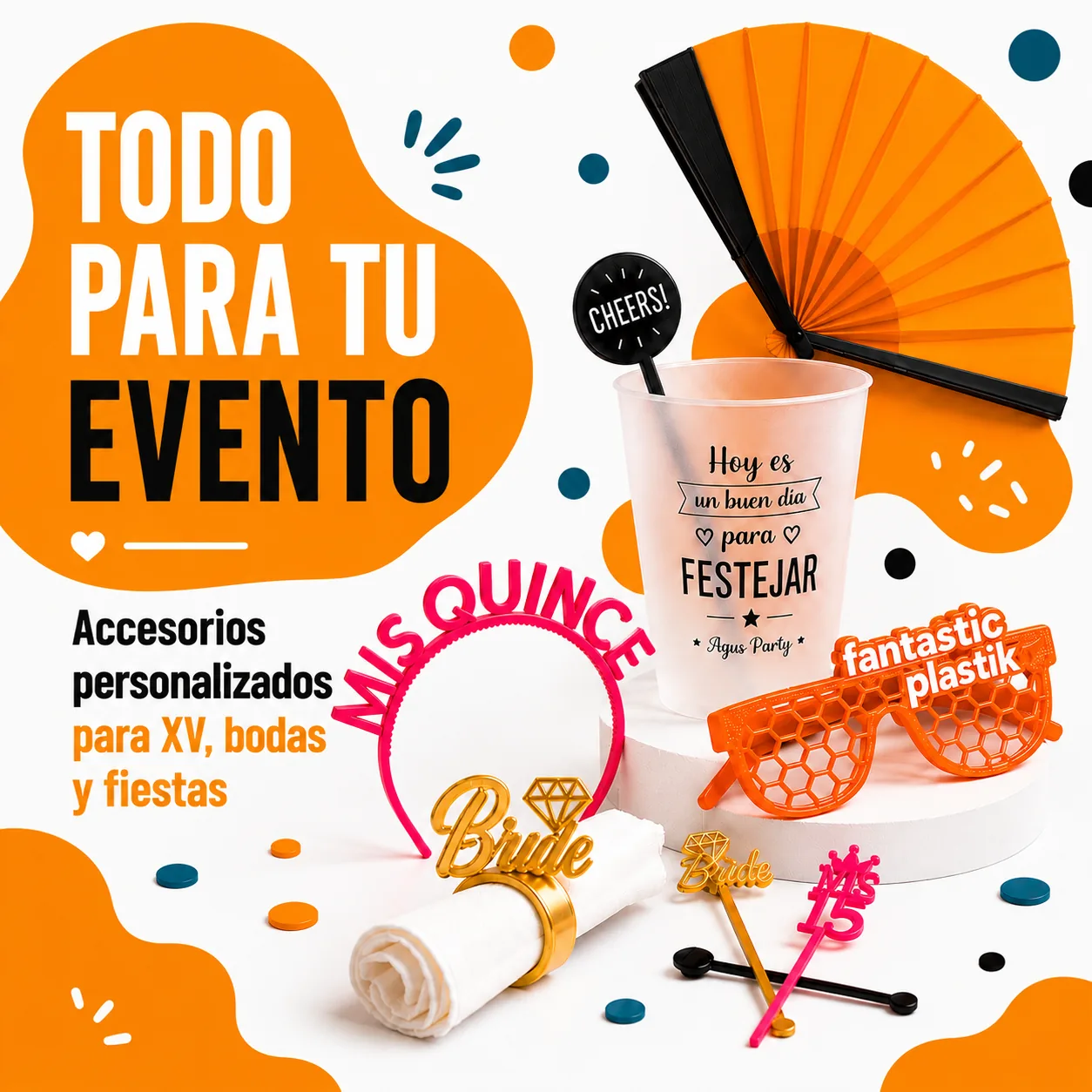 Cotillon personalizado — fabricación propia fantastic plastik.